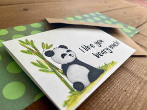 I Like You Beary Much | Boxed Set of 8 Panda Valentine Cards