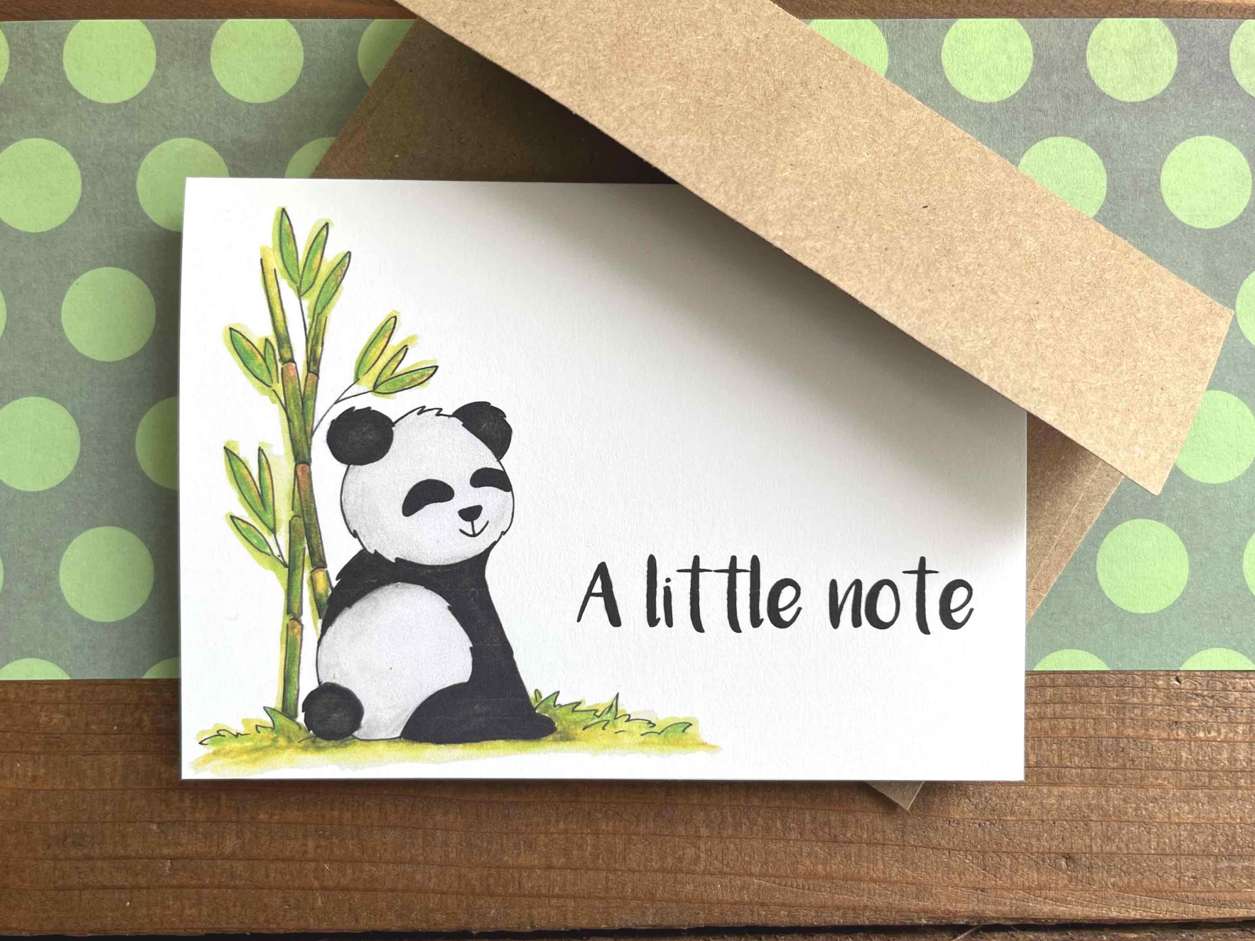 Panda Note Cards | Choose Your Message - Boxed Set of 8
