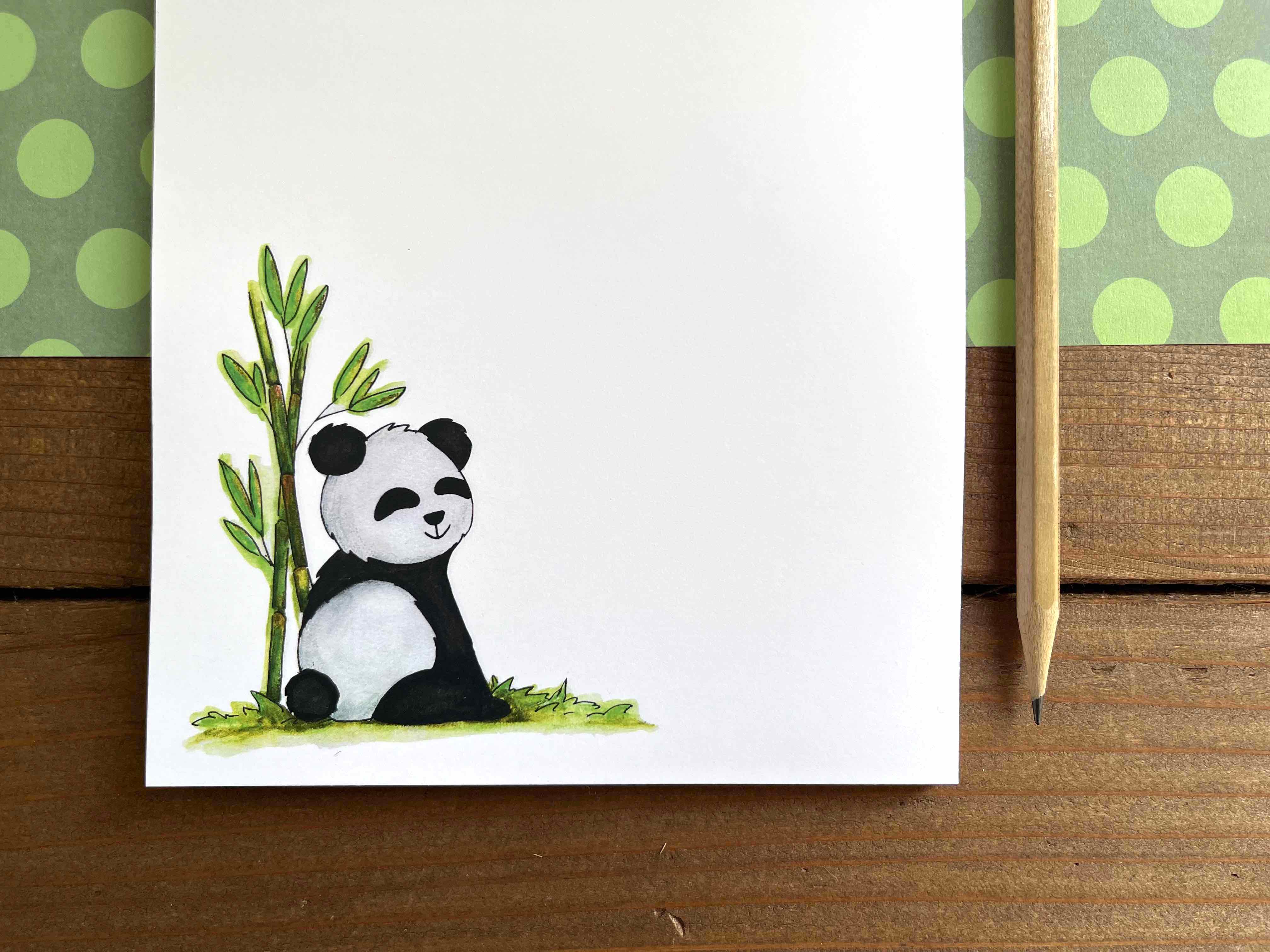 Panda Notepad - Personalization Available – Whimsicals Paperie