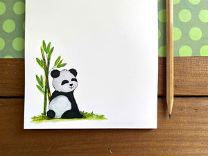 Panda Stationery Bundle | Note Cards + Notepad