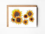 Sunflower Note Cards, Choose Your Message - Boxed Set of 8
