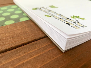 Aspen Tree Notepad - Personalization Available - Whimsicals Paperie