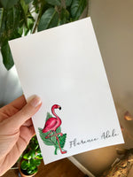 Flamingo Notepad  - Personalization Available