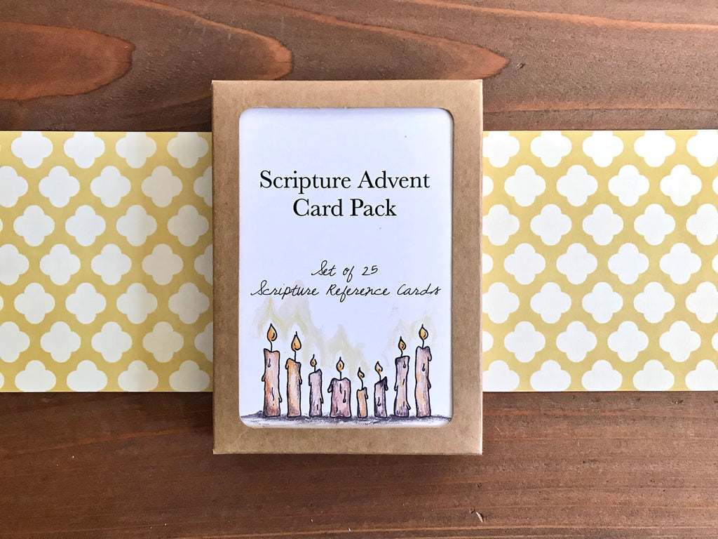 Scripture Advent Calendar Card Deck - Pack of 25 Cards