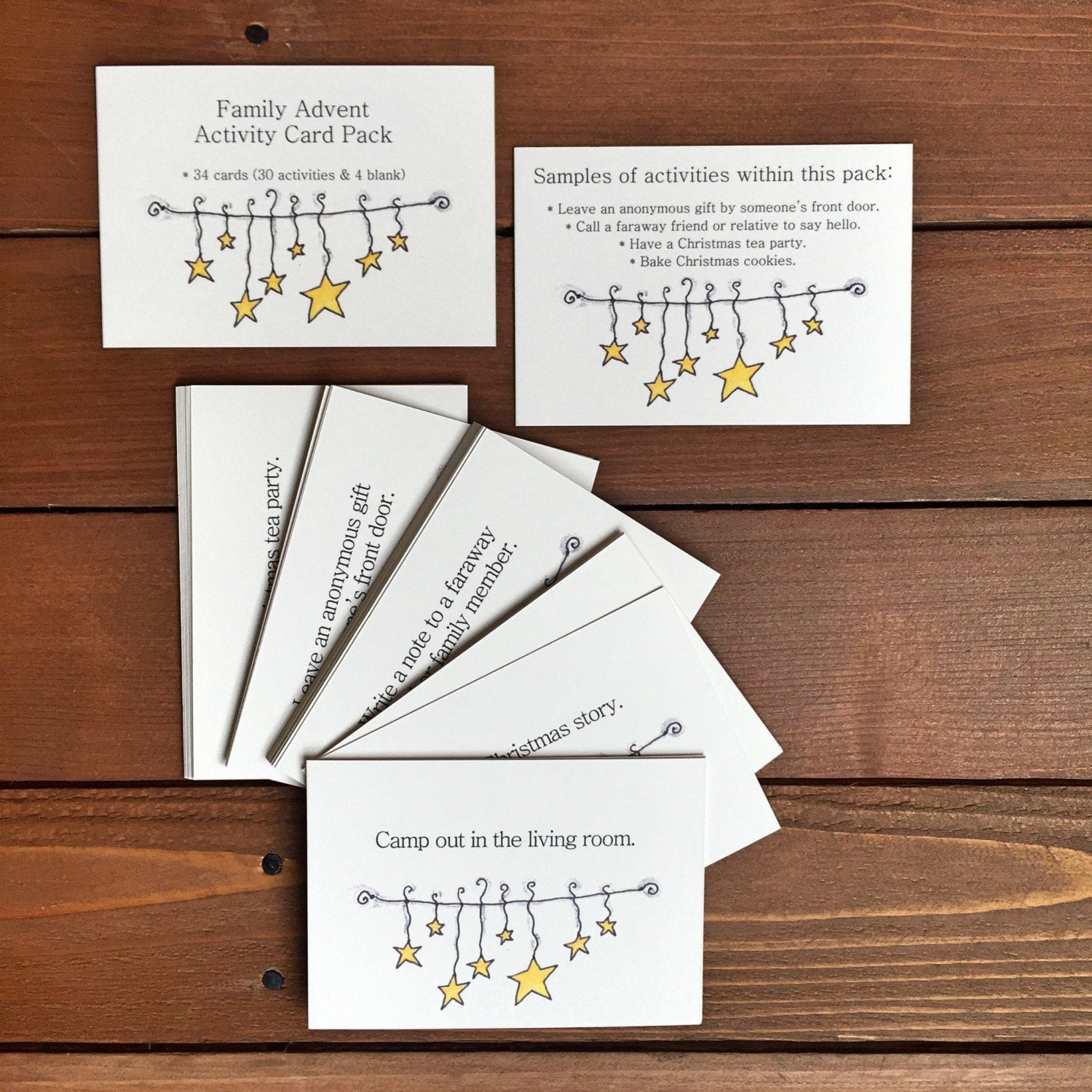 Advent Calendar, Unique Advent Calendars, New Family Tradition Christmas Traditions, Christmas Countdown, Nontraditional Advent Calendar Kit