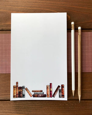 Book Lovers Notepad - Personalization Available - Whimsicals Paperie