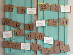Advent Calendar, Unique Advent Calendars, New Family Tradition Christmas Traditions, Christmas Countdown, Nontraditional Advent Calendar Kit