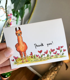 Llama Notecards | Choose Your Message - Boxed Set of 8